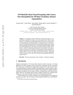 NVSMask3D: Hard Visual Prompting with Camera Pose Interpolation for 3D Open Vocabulary Instance Segmentation