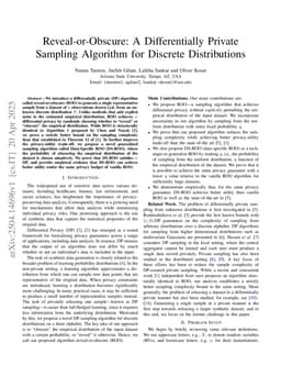 Reveal-or-Obscure: A Differentially Private Sampling Algorithm for Discrete Distributions