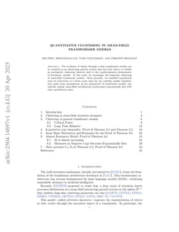 Quantitative Clustering in Mean-Field Transformer Models