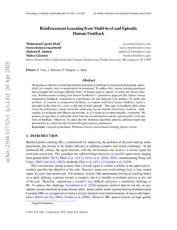 Reinforcement Learning from Multi-level and Episodic Human Feedback