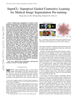 SuperCL: Superpixel Guided Contrastive Learning for Medical Image Segmentation Pre-training