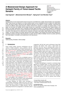 A Modularized Design Approach for GelSight Family of Vision-based Tactile Sensors