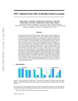 OTC: Optimal Tool Calls via Reinforcement Learning