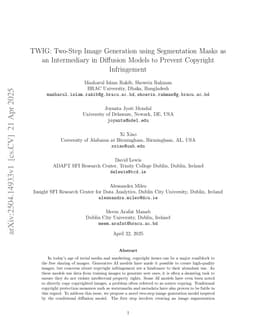 TWIG: Two-Step Image Generation using Segmentation Masks in Diffusion Models