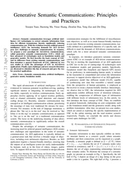 Generative Semantic Communications: Principles and Practices