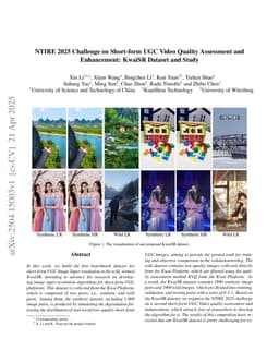 NTIRE 2025 Challenge on Short-form UGC Video Quality Assessment and Enhancement: KwaiSR Dataset and Study