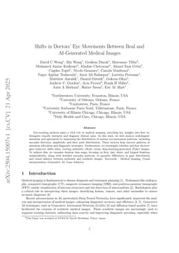 Shifts in Doctors' Eye Movements Between Real and AI-Generated Medical Images