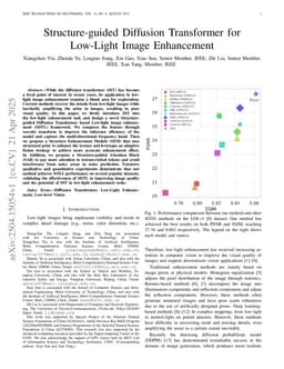 Structure-guided Diffusion Transformer for Low-Light Image Enhancement