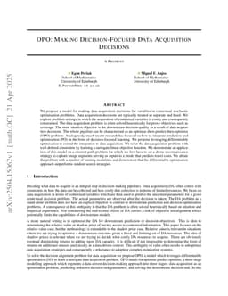 OPO: Making Decision-Focused Data Acquisition Decisions