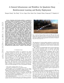 A General Infrastructure and Workflow for Quadrotor Deep Reinforcement Learning and Reality Deployment