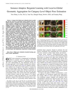 Instance-Adaptive Keypoint Learning with Local-to-Global Geometric Aggregation for Category-Level Object Pose Estimation