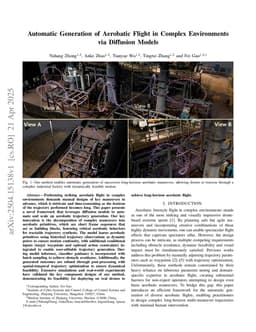 Automatic Generation of Aerobatic Flight in Complex Environments via Diffusion Models