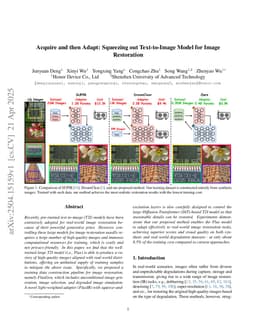 Acquire and then Adapt: Squeezing out Text-to-Image Model for Image Restoration