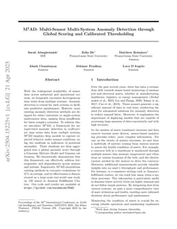 M$^2$AD: Multi-Sensor Multi-System Anomaly Detection through Global Scoring and Calibrated Thresholding