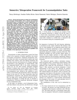 Immersive Teleoperation Framework for Locomanipulation Tasks