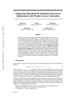 Single-loop Algorithms for Stochastic Non-convex Optimization with Weakly-Convex Constraints