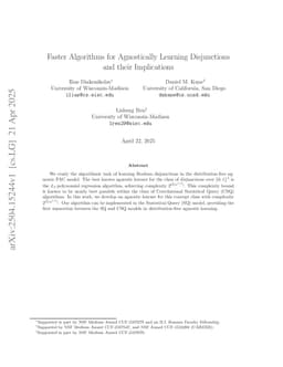 Faster Algorithms for Agnostically Learning Disjunctions and their Implications