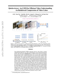 An LMM for Efficient Video Understanding via Reinforced Compression of Video Cubes