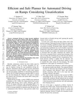 Efficient and Safe Planner for Automated Driving on Ramps Considering Unsatisfication