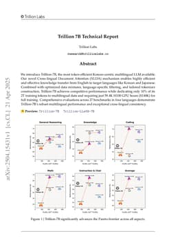 Trillion 7B Technical Report