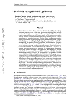 In-context Ranking Preference Optimization
