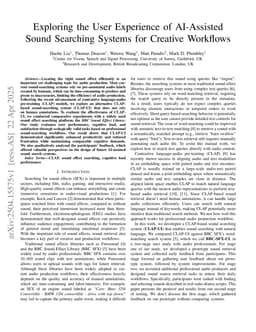 Exploring the User Experience of AI-Assisted Sound Searching Systems for Creative Workflows