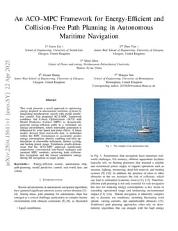 An ACO-MPC Framework for Energy-Efficient and Collision-Free Path Planning in Autonomous Maritime Navigation