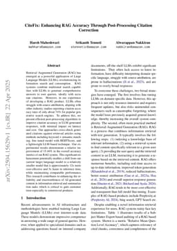 CiteFix: Enhancing RAG Accuracy Through Post-Processing Citation Correction