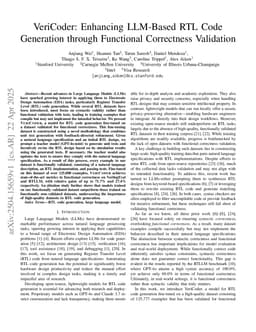 VeriCoder: Enhancing LLM-Based RTL Code Generation through Functional Correctness Validation