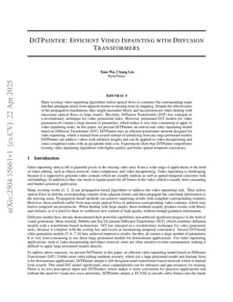 DiTPainter: Efficient Video Inpainting with Diffusion Transformers