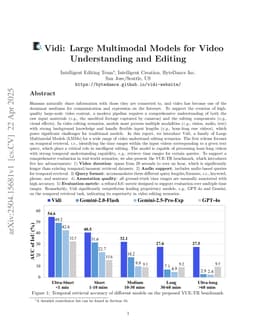 Vidi: Large Multimodal Models for Video Understanding and Editing
