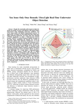 You Sense Only Once Beneath: Ultra-Light Real-Time Underwater Object Detection
