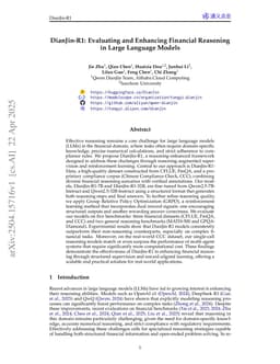 DianJin-R1: Evaluating and Enhancing Financial Reasoning in Large Language Models