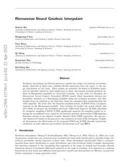 Riemannian Neural Geodesic Interpolant