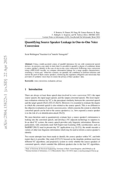 Quantifying Source Speaker Leakage in One-to-One Voice Conversion