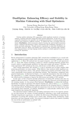 DualOptim: Enhancing Efficacy and Stability in Machine Unlearning with Dual Optimizers