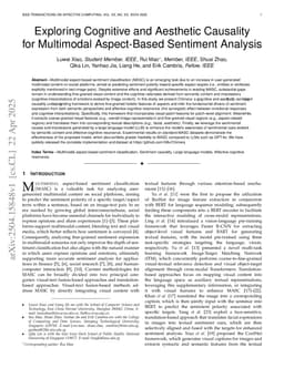 Exploring Cognitive and Aesthetic Causality for Multimodal Aspect-Based Sentiment Analysis