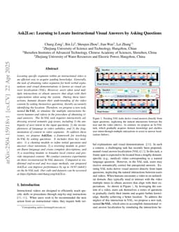 Ask2Loc: Learning to Locate Instructional Visual Answers by Asking Questions