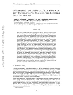 LongMamba: Enhancing Mamba's Long Context Capabilities via Training-Free Receptive Field Enlargement