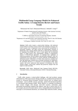 Multimodal Large Language Models for Enhanced Traffic Safety: A Comprehensive Review and Future Trends