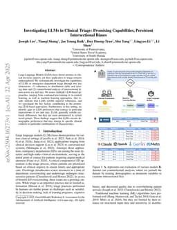 Investigating LLMs in Clinical Triage: Promising Capabilities, Persistent Intersectional Biases
