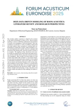 Deep, data-driven modeling of room acoustics: literature review and research perspectives