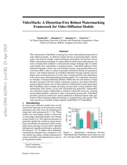 VideoMark: A Distortion-Free Robust Watermarking Framework for Video Diffusion Models