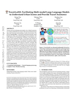 TraveLLaMA: Facilitating Multi-modal Large Language Models to Understand Urban Scenes and Provide Travel Assistance