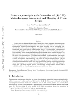 Streetscape Analysis with Generative AI (SAGAI): Vision-Language Assessment and Mapping of Urban Scenes