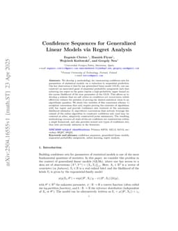 Confidence Sequences for Generalized Linear Models via Regret Analysis