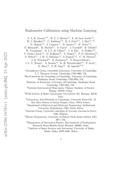 Radiometer Calibration using Machine Learning