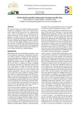 LLM-assisted Graph-RAG Information Extraction from IFC Data