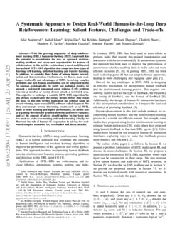 A Systematic Approach to Design Real-World Human-in-the-Loop Deep Reinforcement Learning: Salient Features, Challenges and Trade-offs