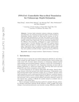 PPS-Ctrl: Controllable Sim-to-Real Translation for Colonoscopy Depth Estimation